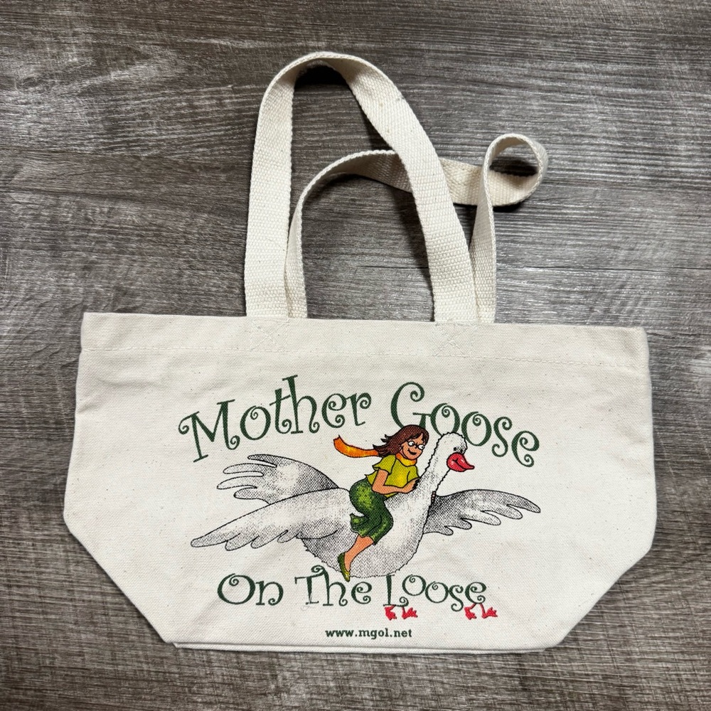 Mother Goose Canvas Small Tote Bag